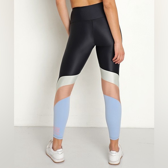 P.E. Nation Wondergoal Leggings glossy high rise power compression band Large - Picture 4 of 16